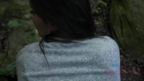 Emily fucks you in the woods, and you cum in her mouth!